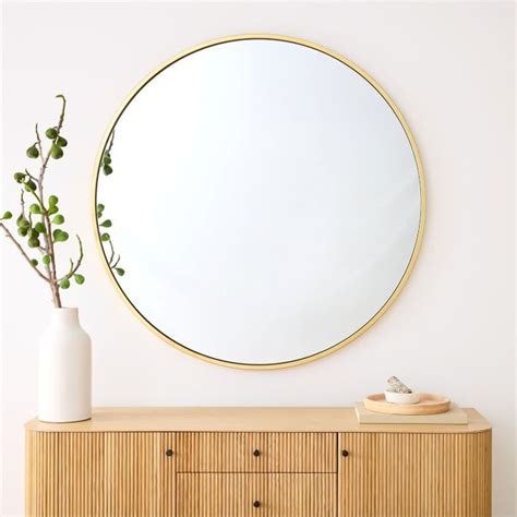 west elm oversized round mirror.